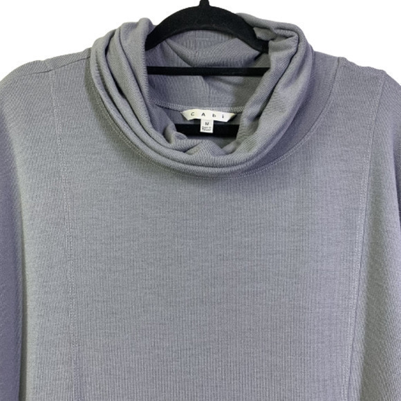 CABI Grey Cowl Neck Sweater Dress - Picture 2 of 8